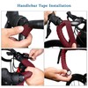 Bumlon Bike Handlebar Tape，Pu+Eva Bar Road Bike Tape，Honeycomb Silicone Anti-Slip