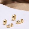 038/039 Krstudent 2 Pairs Hoop Earrings for Women, 18K Gold
