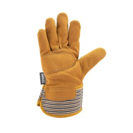 Carhartt Men's Insulated Suede Work Glove with Safety Cuff, Brown, X-Large