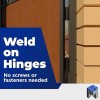 Heavy Duty Weldable Butt Hinges 5" x 5" - Steel