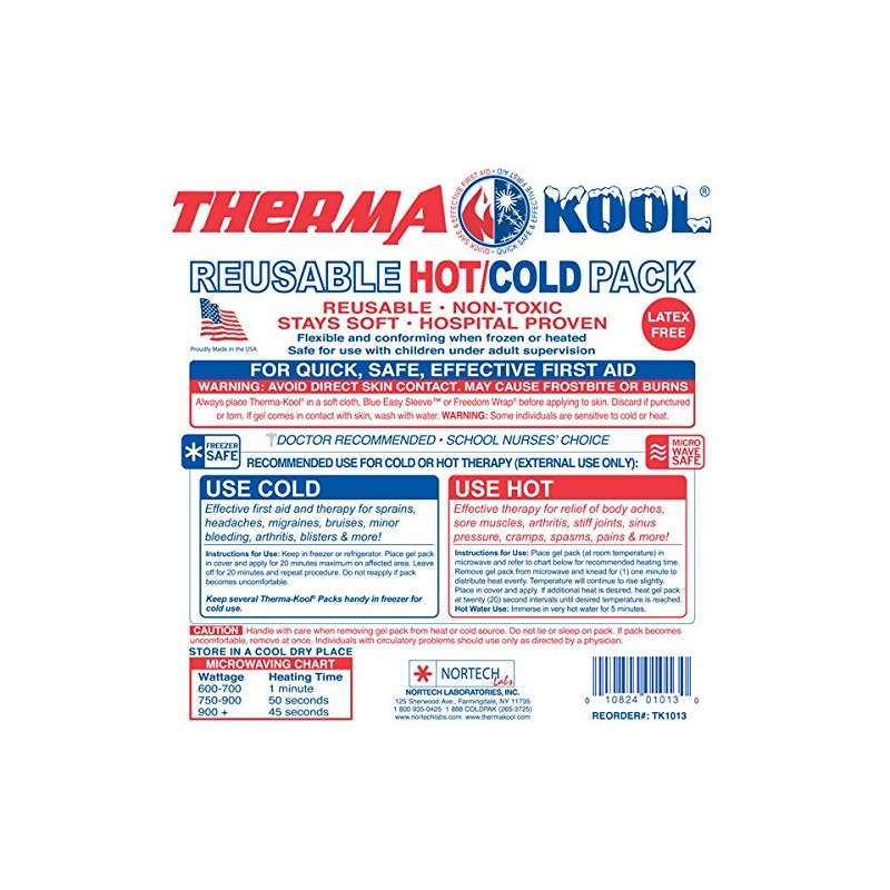 Therma-Kool Hot/Cold Pack (Clear) - Giant Pack, 10" x 13"