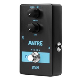 Satone S803 Antre Reverb Electric Guitar Effect Pedal - Classic Reverb with 2 Controls Preset Acoustic Metal Pedal with True Bypass