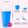 WALLBIG Slushie Maker Cup,2PCS Magic Slushy Maker Squeeze Cup,Portable Smoothie