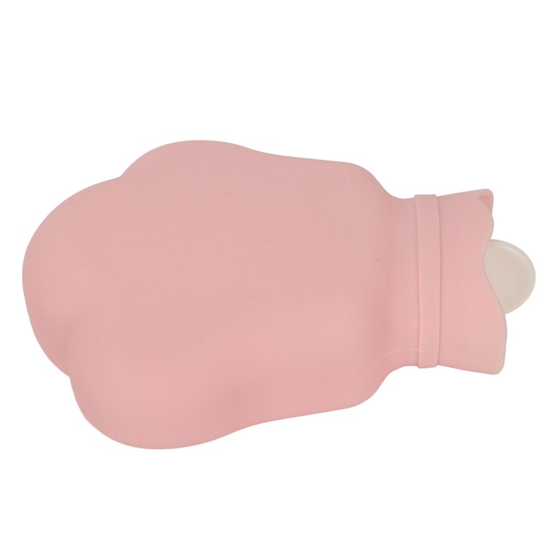 Hot Water Bag Silicone Hot Compress Portable Cartoon Bear Paw