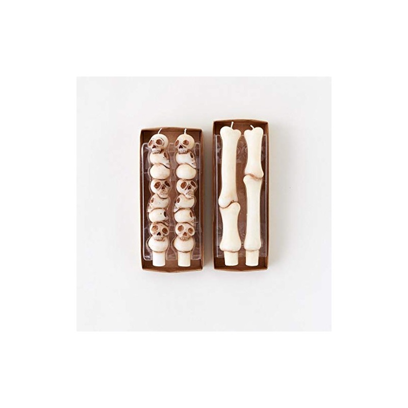 Stack Skull OR Bone Taper Candle