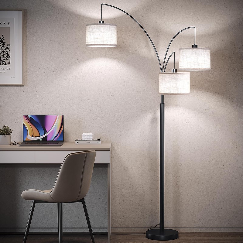 SUNMORY 3 Lights Floor Lamp with Remote Control and 3