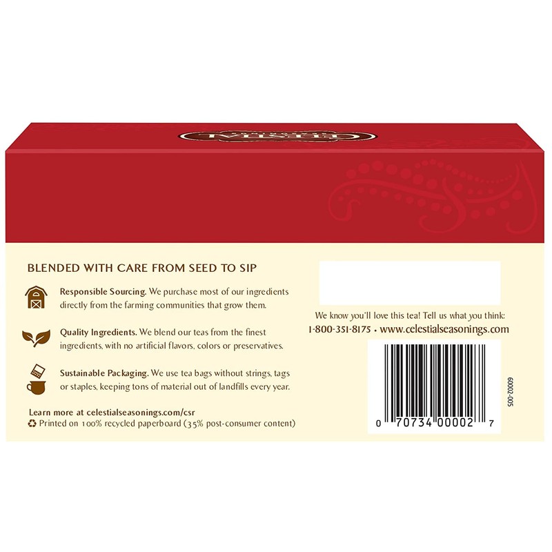 Celestial Seasonings Tea Caffeine Free Herbal Tea, Red Zinger 20