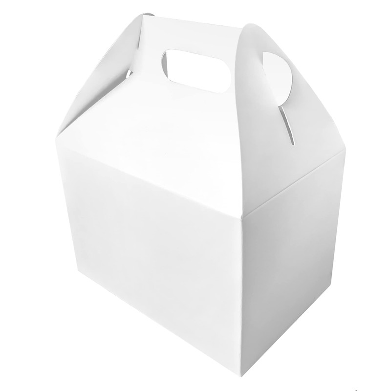 Caja de Cartón Box Lunch Mini Color Blanco (25 pzs)