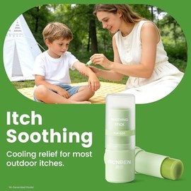 RUNBEN Palito para aliviar la picazón de mosquito, alivio seguro de la picazón para bebés y niños, crema antipicazón para picaduras de insectos, a bas