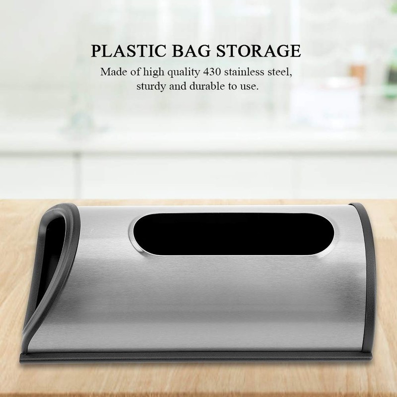 VOBOR Stainless Steel Bag Dispenser, Shopping Bag Holder with Wall