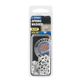 Zenith Zinc Plated Thread Spring Washer 65-Piece Set, 3/16-Inch Size