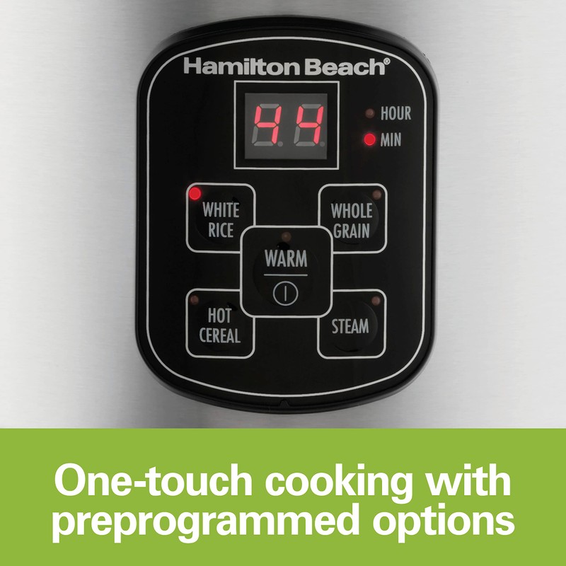Hamilton Beach Digital Programmable Rice Cooker & Food Steamer, 8