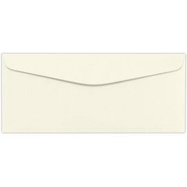 LUXPaper #10 Commercial Flap Business Envelopes | 4 1/8" x 9 1/2" | Natural Linen | 24lb. Text | 250 Qty