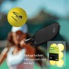Amoswiz Silent Pickleball Balls, 6 Pack of Quiet Foam Pickleball
