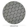 Round Tablecloth, 47/59 in Cotton Linen Fabric Circular Table Cover