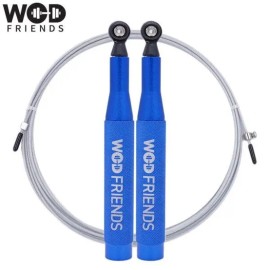 WOD Friends Jump Rope Fitness Blue for home workouts, training and recovery, portable sports and exercise gear, Korean Import, WOD Friends Accessory