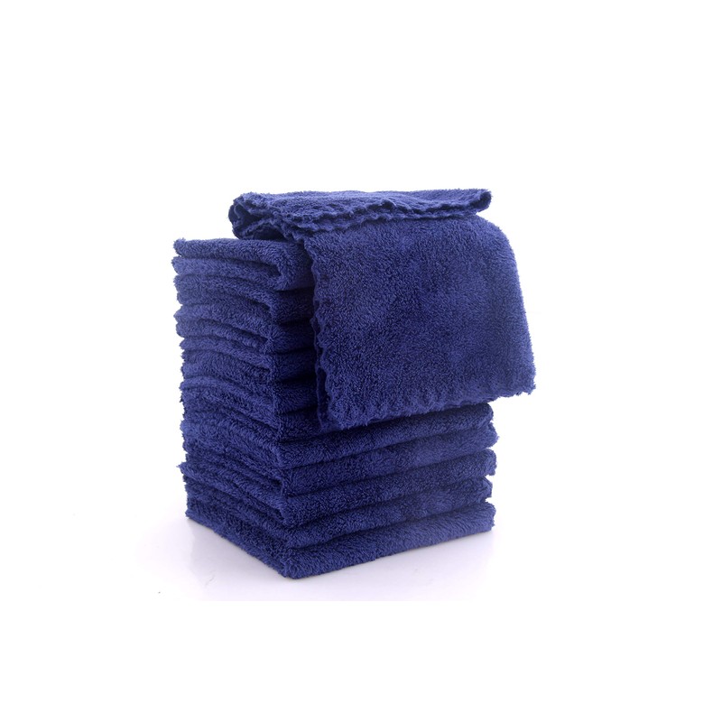 Spotted Play Baby Washcloths, 12 Piece (Navy Blue)