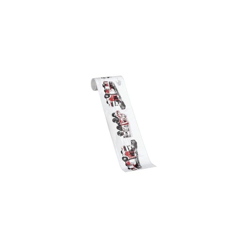 A.S. Création Border Wallpaper Border Fire Brigade Children's Room Grey