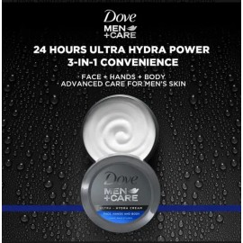 Dove Men+care Ultra Hydra Crema Cara Cuerpo Manos Tarro 75ml