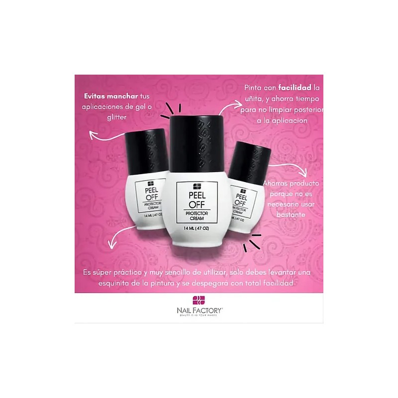 Peel Off Crema Protectora Para Cuticula , Nail Factory