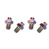 RISK 8Pcs Mountain Bike Pedal Bolts Titanium Alloy Anti Slip