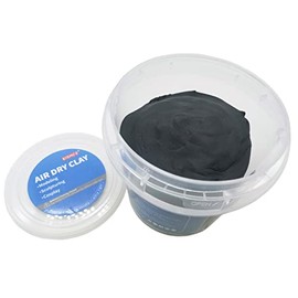 Air Dry Modeling Clay 10.5oz Bucket Light Magic Clay No Crack for Adults Kids Perfect for Arts Sculpturing and Crafts Projects (Grey)