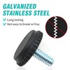 1/4-20 Stainless Steel Adjustable Furniture Levelers Screw in Threaded Leveling