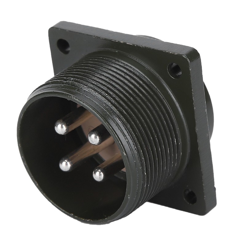 Aviation Socket 4 Pin 2.2KW‑5.5KW Alloy Equipment Plug Motors Industrial