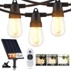 Brightech Solar String Lights with 32 Hanging Edison Bulbs and