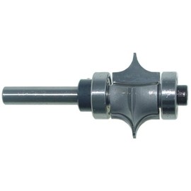 Magnate 7653 Leaf Edge Beading Carbide Tipped Router Bit - 1/4" Radius; 5/8" Cutting Length