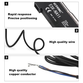 ZEFOXETO E3X-NA11 Fiber Optic Amplifier Sensor, Photoelectric Switch, Long-Distance Optical Communications
