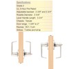 BRINKS Commercial - Light Duty Privacy Door Lever, Satin Chrome