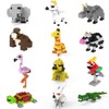 Jellydog Toy Mini Building Blocks Animals,Party Favors for Kids,12 in