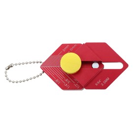 MoreFiiCo Trim Carpentry Tools Woodworking Measuring Ruler and Finish Ruler Multitool-Measure Distances, Mark Cuts Aluminum Alloy (Red)