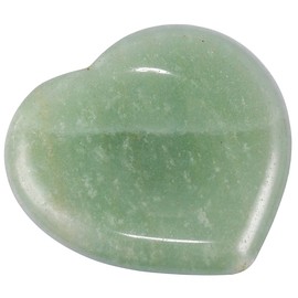 KYEYGWO Green Aventurine Reiki Healing Crystal Worry Stone, Heart Thumb Stone Pocket Palm Trees Pocket Stones Worry Stone Massage Stones for Meditation, Stress Relief, Worry Stone Decompression
