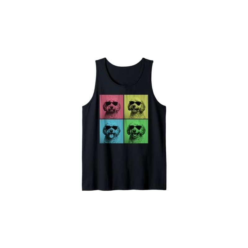 Cockapoo Pop Art Funny Doodle Dog Lover Photo Booth Tank