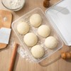 TreaHome 2 Pack Transparent Proofing Box, Observable Pizza Dough Proofing