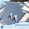 Snow Splitter for Metal Roof(2 piece Set), Snow Diverter for