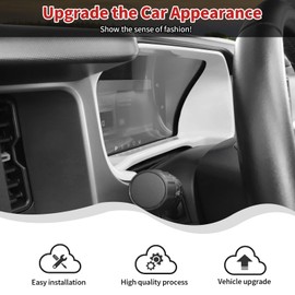 HTHE for Ford Bronco Center Console Dash Board Panel Ring Cover for Ford Bronco 2021 2022 2023+ 2/4Doors (White)