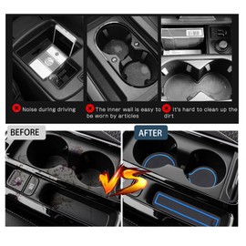 Ruiya Compatible with Kia Ceed SW GT Proceed GT| XCeed GT 2018-2024 2025 Rubber Mats Door Slot Mat, XCeed Non-Slip Mats Centre Consoles Non-Slip Mats Door Seam Mat Drink Holder Mat Ceed Accessories