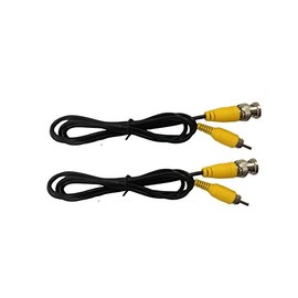 2Packs 1M 3Feet BNC to RCA Connector Cable for Surveillance CCTV Camera System from DVR to TV
