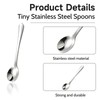 GlamRays Pack of 8 Tiny Stainless Steel Spoons for Spice