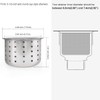 GZILA Kitchen Sink Drain Basket Only, 3-inch Basket For Kitchen