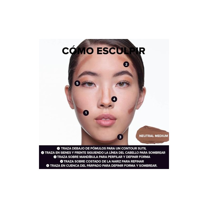 NUDESTIX Tinted Blur Sculpt Stick – Cream-to-Powder Matte Contour Stick