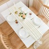 CHUQING Table Runner Beige Chiffon Table Runner Wedding Table Decoration