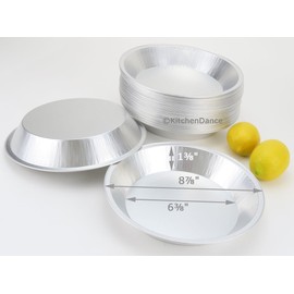 9" Heavy Duty Foil Pie Pans- 1 1/2" Deep- Disposable or Reusable #509 (200)