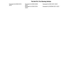 TUSK Fender Eliminator Kit For Kawasaki KLX300 2021-2023, Black Plastic, Rear Motorcycle Part