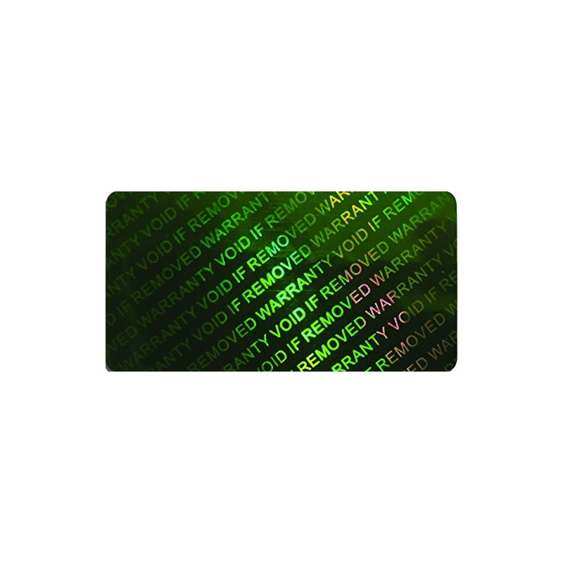 Holographic labels BY EtikettenWorld 20 mm x 40 mm WARRANTY