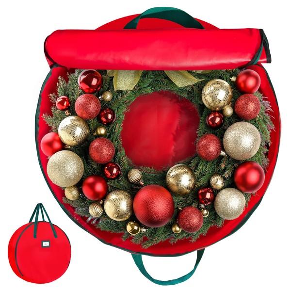 HOLDN’ STORAGE Premium Wreath Storage Bag - Durable 600D Material