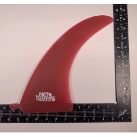 Pacific Vibrations 9.25” PACIFIC VIBRATIONS Longboard SURFBOARD fin Volan Fiberglass Flex Tip